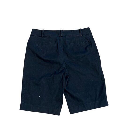 Talbots Black Casual Chino Bermuda Shorts Size 2 - Picture 2 of 8